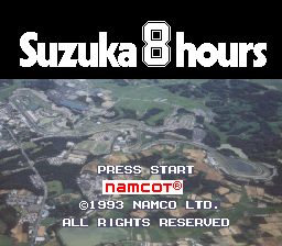 Suzuka 8 Hours (Japan) Title Screen